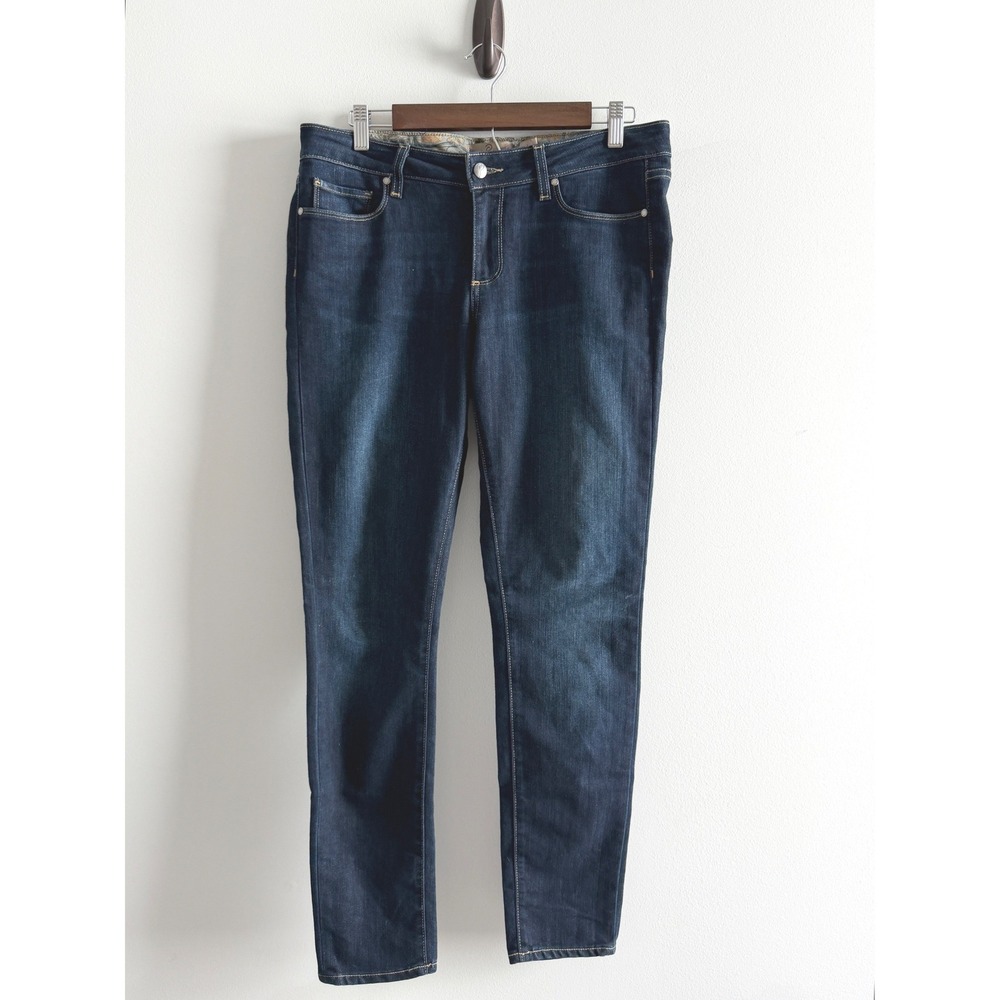 Paige Skyline Skinny Jeans Women's 30 Dark Wash Indigo Stretch Denim
